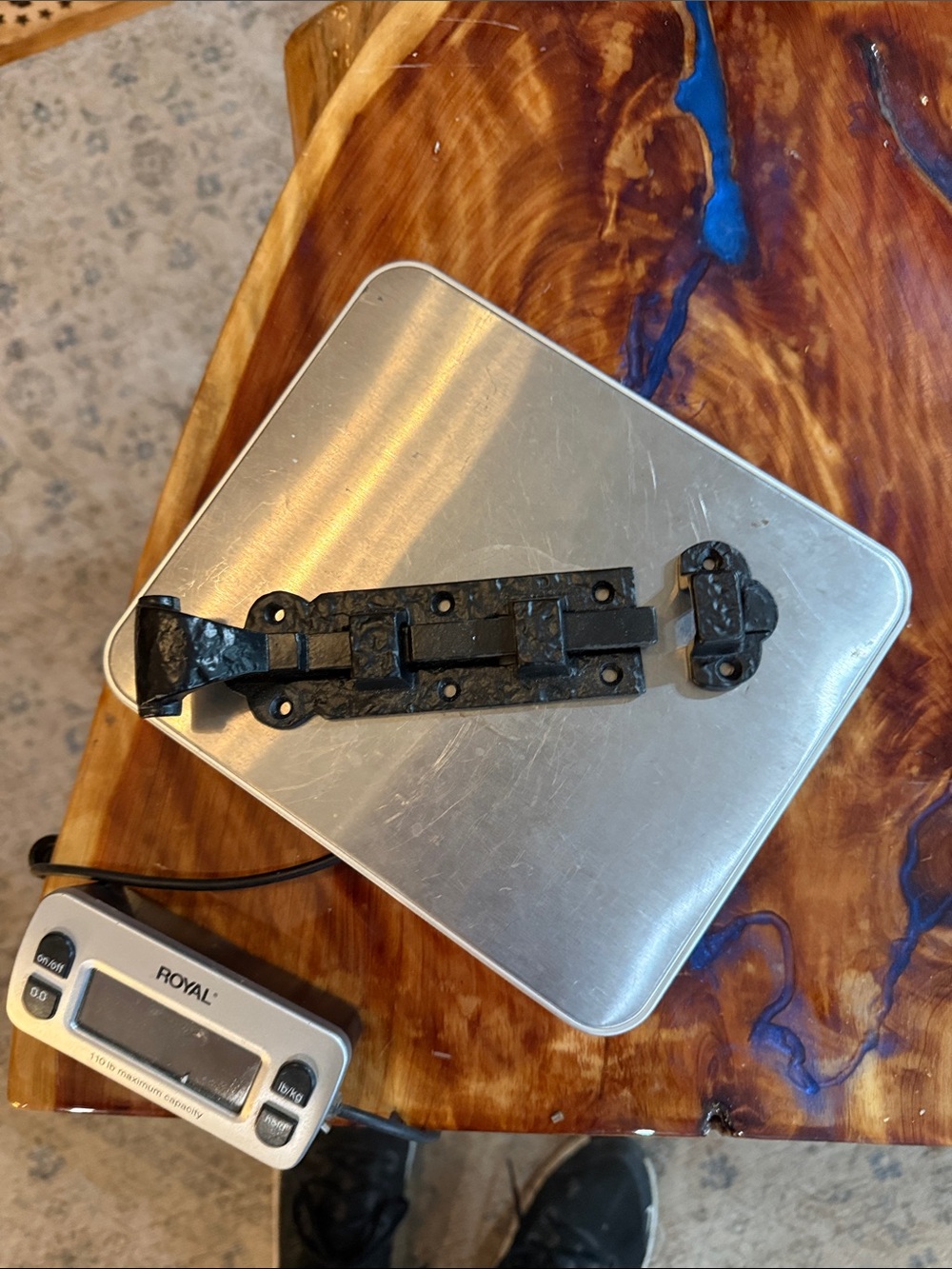 Iron Black Decorative Hammered gate / door  Latch